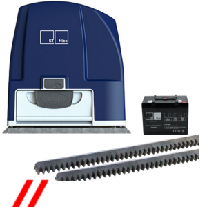 nice drive1000 gate motor kit + batt with installation