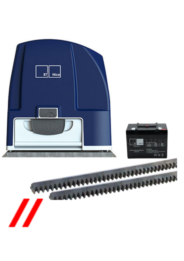 nice drive1000 gate motor kit + batt with installation