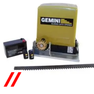 gemini dc slider incl. battery remotes excl. steel rack with installation